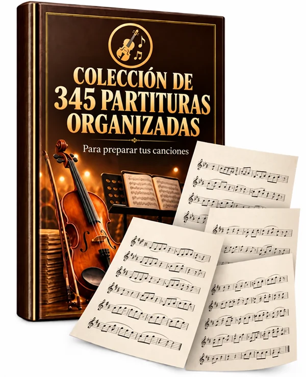 Colección de 345 partituras organizadas